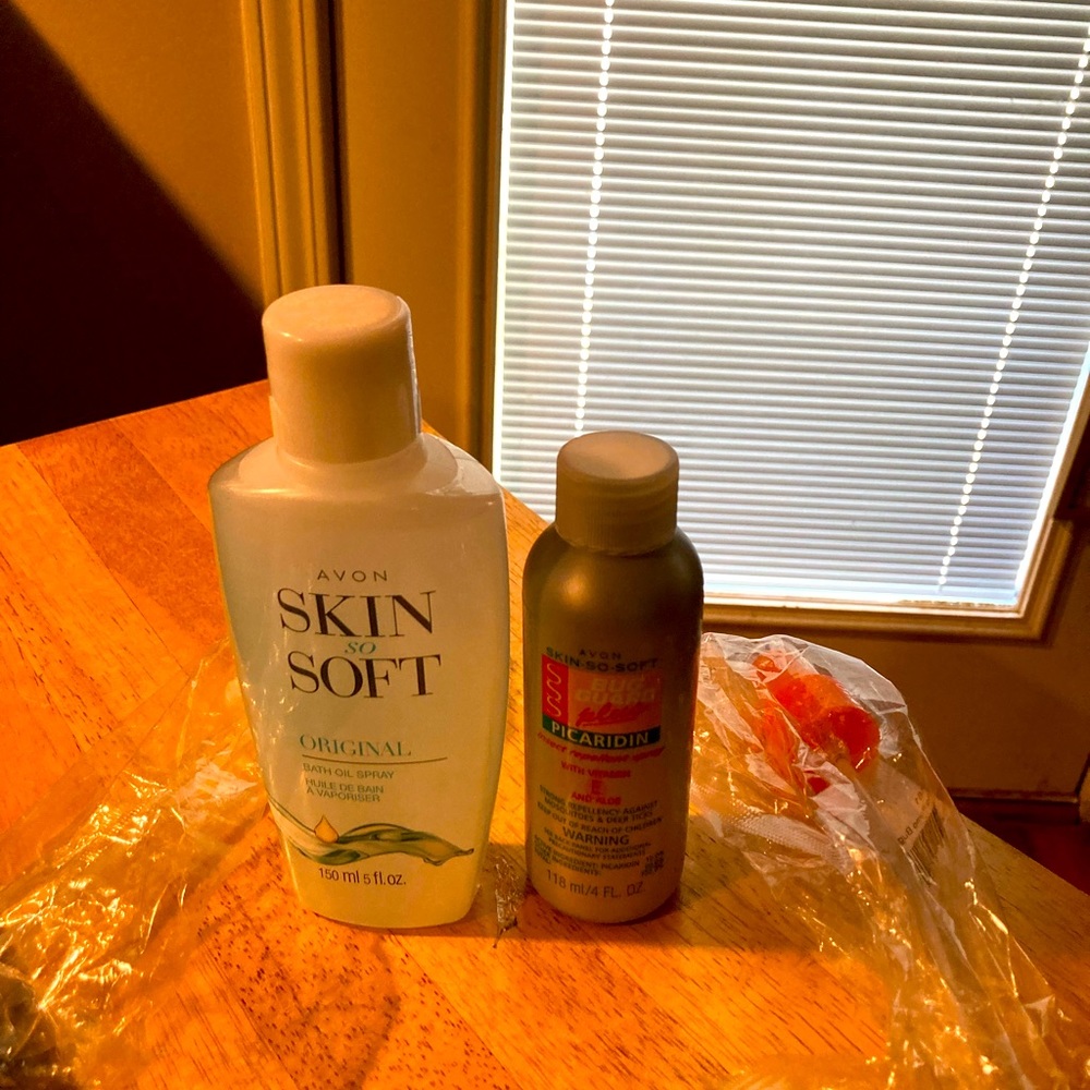 Avon SSS Bath Oil  No Pump & Bug Guard Plus Duo